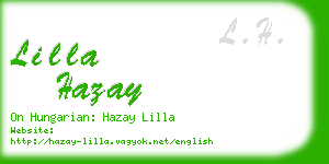 lilla hazay business card